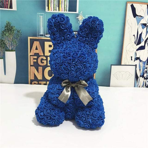 Flower Royal Blue Bunny