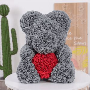 Mon Chéri Grey Rose Bear 40cm