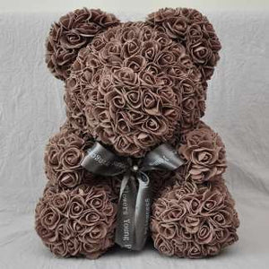 Classic Brown Rose Bear 40cm