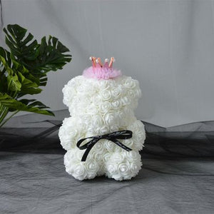 Le Petit White Rose Bear