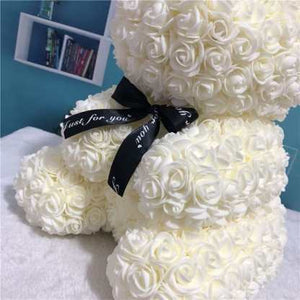 Everlasting Bunny White Rose