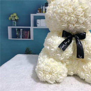 Everlasting Bunny White Rose