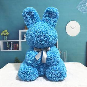 Everlasting Bunny Aqua Blue Rose