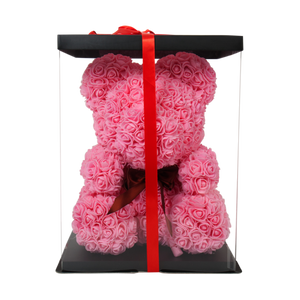 Grande Pink Rose Bear 70cm Tall