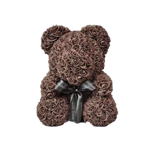 Classic Brown Rose Bear 40cm