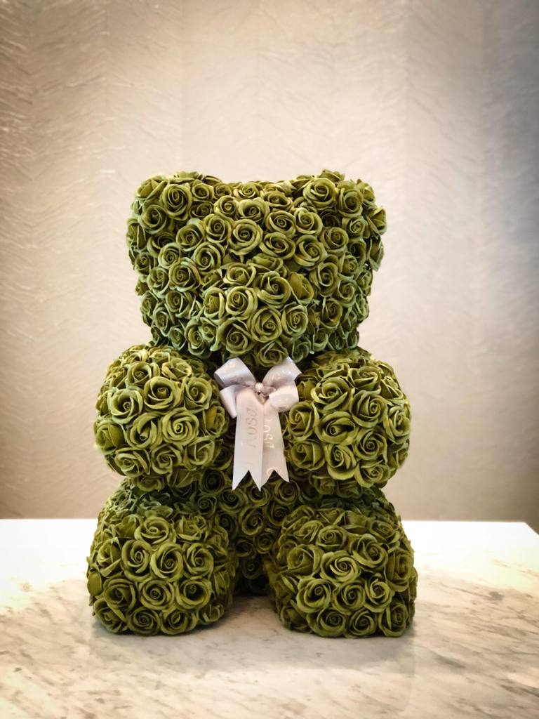 Green Rose Bear