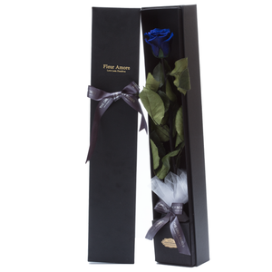 The Only | 1 Royal Blue Preserved Long Stem Rose Bouquet