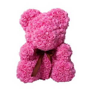 Grande Pink Rose Bear 70cm Tall