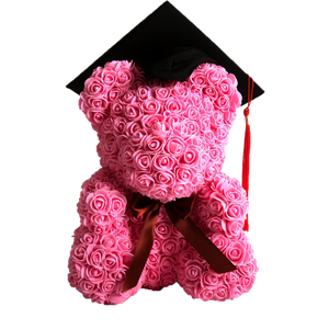 Pink Classic Rose Bear 40cm Tall