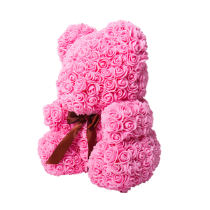 Grande Pink Rose Bear 70cm Tall