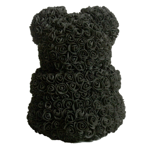 Black Classic Rose Bear 40cm Tall